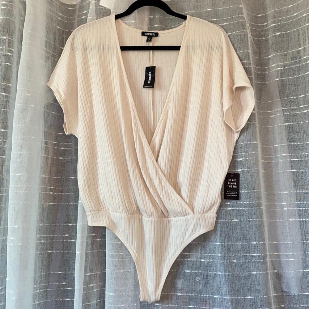 EXPRESS Women’s Surplice Neck Bodysuit